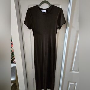 Elegant Brown Women's Dress